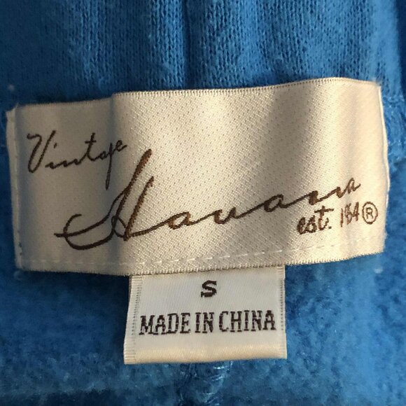 VINTAGE HAVANA St. Tropez Jet Setter Jogger Sweatpants Jewel Accents Blue S - Picture 6 of 7